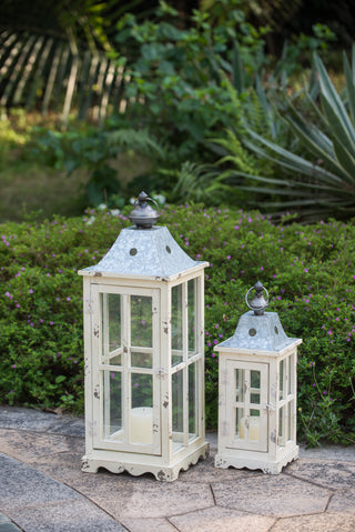 
Wooden Candle Lantern Decorative, Hurricane Lantern Holder Decor for Indoor Outdoor, Home Garden Wedding
