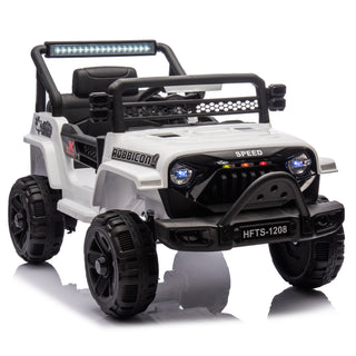 12V kids ride-on electric truck white, view 4