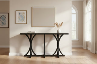 Modern Round Pine Wood Coffee Table - Golden Natural Finish with Carving Patterns