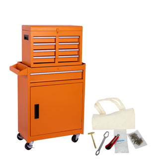 5-Drawer Rolling Tool Chest with Detachable Box | 154-Piece Tool Set Included