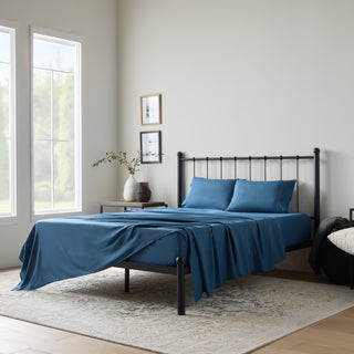 Weekender 90gsm Bamboo Sheet Set, King, Blue