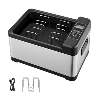 Sous Vide Cooker, 800W Sous-Vide Machine, Suveed Cooking Machine with LED Digital Display, Glass Lid, Precise Temperature & Timer Control, for Family & Friends, All-in-One Sous Vide Pot