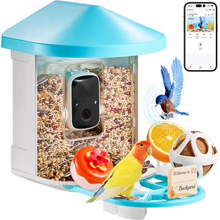 Smart Bird Feeder with Camera 2K HD AI Identify Bird Species Auto Capture