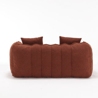 Soft Beanbag Chair with High Resilience Foam Core, Comfortable Square Recliner Sofa for Two People, Ideal for Games, Reading, and TV in Living Room or Family Room