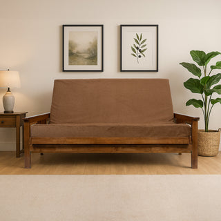 Full XL Memory Foam Futon Mattress - Washable Cover, Guest Room Ready