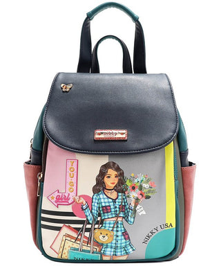 Nicole Lee USA Cat Eco-Leather Convertible Backpack Bag