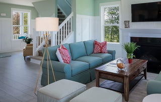 64.5" Tall 'Ester' Mid-Century Metal Floor Lamp | Hourglass Design & Matte Gold Finish