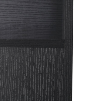 Over The Toilet Storage Cabinet, Farmhouse Storage Cabinet Over Toilet with 2 Barn Door & Toilet Paper Holder Stand,Home Space-Saving Toilet Rack,for Bathroom,Restroom, Laundry-black