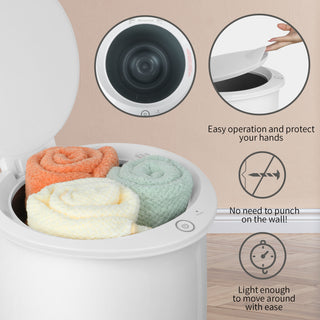 Luxury Bucket Towel Warmer – Fits 2 Oversized Towels, Bathrobes, Blankets & PJs