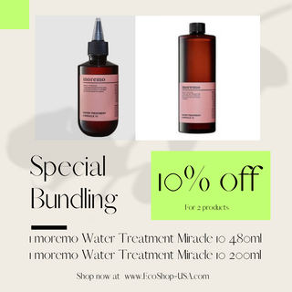 moremo Water Treatment Miracle 10 Value Set – 2 × 480ml + 1 × 200ml | Intensive Korean Hair Repair Treatment