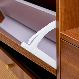 Modern Minimalist Storage Cabinet – Japanese Rattan Shoe Cabinet, Bed Top Cabinet, Small Home Furniture for Corridors and Living Rooms (GZ-DI-03)