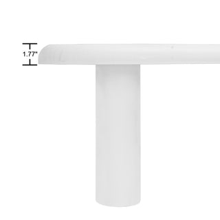 Cloud Coffee Table Classic Modern Marbling Tea Table, Irregular Indoor End Table For Living Room Apartment Free Shape with 3 Legs