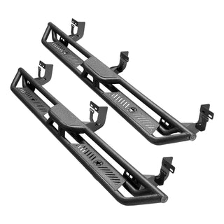 Running Boards, 6 Inches Side Steps Compatible with 2009-2018 Dodge Ram 1500 Crew Cab, 2010-2025 Dodge Ram 2500 3500(Not Fit 2019-2025 Ram 1500 New Body), Wide Non-Slip Black Carbon Steel Nerf Bars