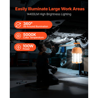 100W LED temporary work light, view 2
