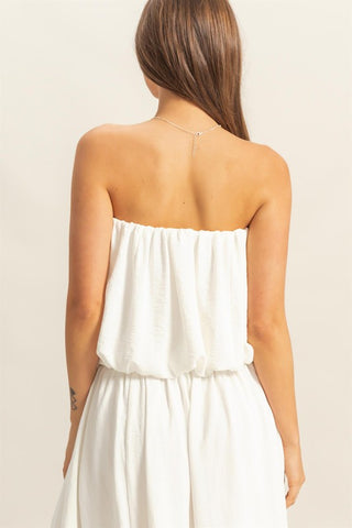 HYFVE Bubble Hem Tube Top