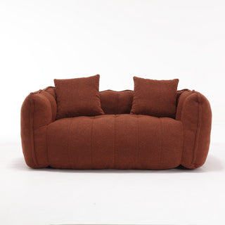 Soft Beanbag Chair with High Resilience Foam Core, Comfortable Square Recliner Sofa for Two People, Ideal for Games, Reading, and TV in Living Room or Family Room