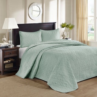 Reversible Bedspread Set Seafoam Queen