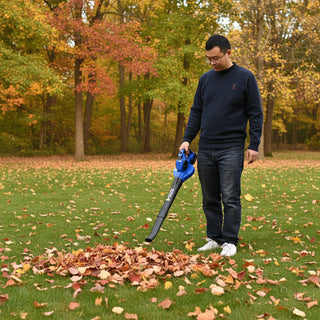 Cordless Leaf Blower - Electric Leaf Blower Cordless with Battery and Charger - 2 Speed Mode - 20V Battery Powered Leaf Blowers for Lawn Care, Patio, Blowing Leaves and Snow