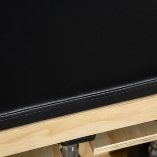 Soozier Adjustable Weight Bench with Storage & Resistance Rope | Incline Workout Bench for Home Gym