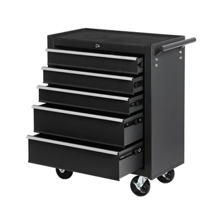 5-Drawer Rolling Tool Chest with Lock & Key | Tool Storage Cabinet for Garage