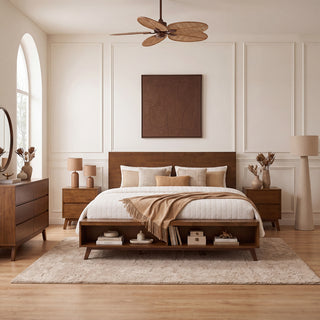 King platform bed frame, view 13