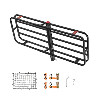 53' x 19' x 5', Hitch Cargo Carrier, 500 lbs Capacity Hitch Cargo Carrier with Hitch Stabilizer & Ratchet Straps, Hitch Mount Cargo Carrier with Cargo Net with Hook, Fit for SUVs