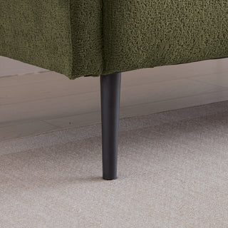 68.5'Modern Lamb Wool Sofa With Decorative Throw Pillows for Small Spaces