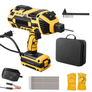Portable handheld arc welder 20-140A with helmet and gloves