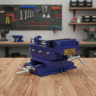 6-Inch Cross Slide Vise for Drill Press | Heavy-Duty 2-Way X-Y Movement Precision Milling Vise | Benchtop Metalworking and Woodworking Clamp Machine