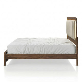Mid-century modern queen bed in walnut, view 9