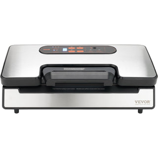 Vacuum Sealer Machine, 90Kpa 130W Powerful Dual Pump and Dual Sealing, Dry and Moist Food Storage, Automatic and Manual Air Sealing System with Built-in Cutter, with Seal Bag and External Hose