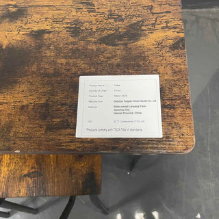 Dining Table Set 5-Piece Dining Chair with Backrest, Industrial style, Sturdy construction. Rustic Brown, 43.31'' L x 27.56'' W x 30.32'' H.