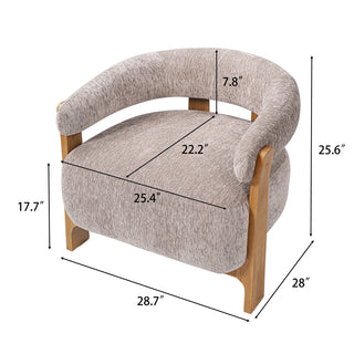 Boucle accent chair, view 11