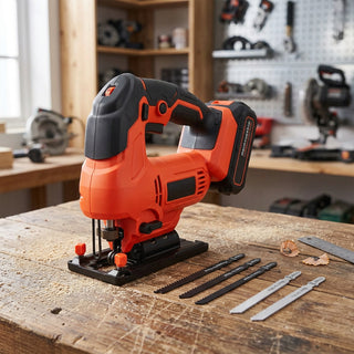 20V cordless jig saw with 6 variable speeds and LED light