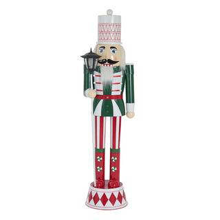 Classic iron nutcracker holiday decor, view 5