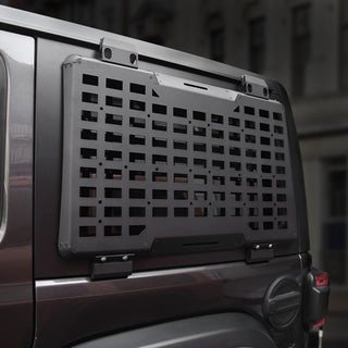 Rear Window Molle Panel Modular Storage Panel System Rear Window Protective Decoration for 2018-2023 Jeep Wrangler JL 4 Doors, Driver side