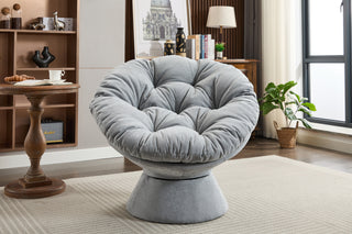 Oversized Swivel Accent Chair, 360 Swivel Barrel Chair, Papasan Chair for Living Room Bedroom