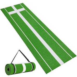 Softball Pitching Mat, 10' x 3' Softball Pitching Mound, Antislip Antifade Rubber Softball Pitching Training Aid, Pitch Practice Mat for Pitchers Indoor Outdoor Pitching Practice, Green
