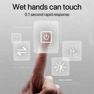 40"x24" LED Bathroom Mirror, Wall Mounted Vanity Mirror with Front Lights, Anti-Fog Frameless Makeup Mirror, Copper-Free Silver Mirror, Horizontal or Vertical Orientation