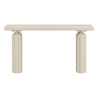 U_STYLE Chic, Elegant and Luxurious Acacia Veneer Console Table,Suitable for Entryway, Hallway, Living Room, Foyer, Corridor
