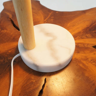 Nordic Marble Bedside Table Lamp | Auris White Globe Shade, Creative Romantic Warm Lighting