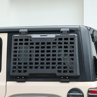 Rear Window Molle Panel Modular Storage Panel System Rear Window Protective Decoration for 2018-2023 Jeep Wrangler JL 4 Doors, Driver side