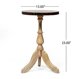 WOODEN END TABLE