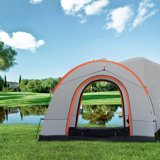 SUV Camping Tent 8’ x 8’ | Rear Hatch SUV Tent Attachment for 6–8 Persons with Rainfly & Carry Bag | PU2000mm Double-Layer Truck & Van Tailgate Tent