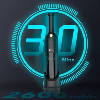 UMLO H6 BLACK Cordless Handheld Vacuum | 10KPa Strong Suction, 30-Min Runtime, HEPA Filter