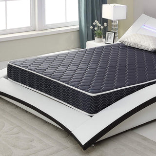 6 Inch Waterproof Foam Mattress, Navy Blue Quilted Breathable Fabric, Twin Size