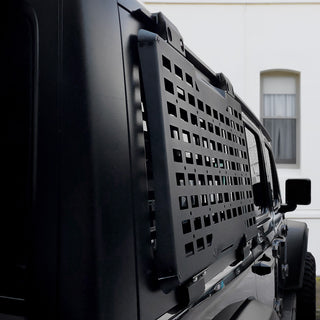 Rear Window Molle Panel Modular Storage Panel System Rear Window Protective Decoration for 2018-2023 Jeep Wrangler JL 4 Doors, Right side