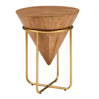 Cone-shaped round side table, view 3