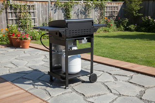 3-Burner Propane Gas BBQ Grill with SS Plancha - 36,900 BTU Stainless Steel Outdoor Grill