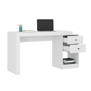 Expandable Home Office Desk, White